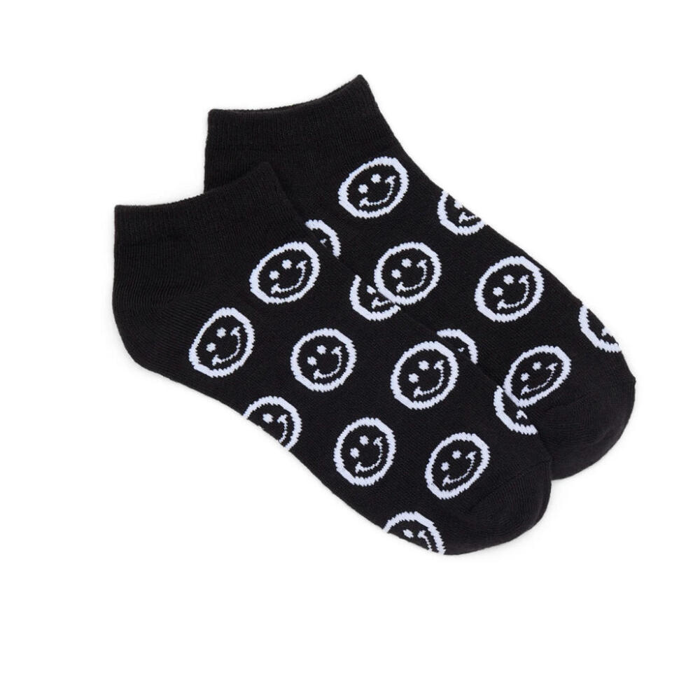 Women Low Cut Socks Smiley Face Design Novelty Brand New Size 4-10 NWT